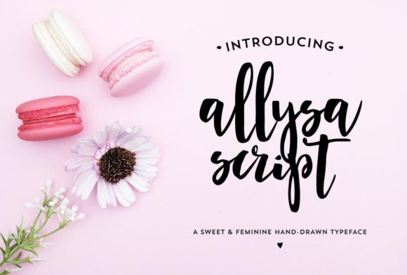 Allysa Script Font for Handmade Creators