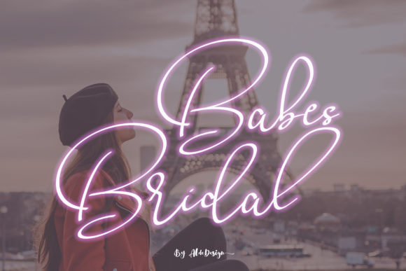 Babes Bridal Font for Elegant Handmade Branding
