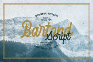 Bartond Script: A Refined Script Handwritten Font for Real Design Work