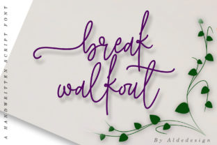 Break Walkout Font for Elegant Branding
