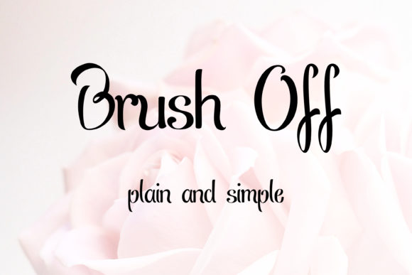 Brush Off Font