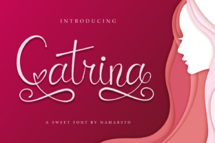 Catrina Script Font for Romantic Handmade Designs