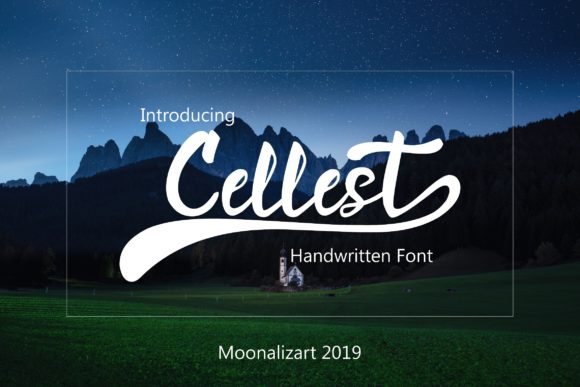 Cellest: A Sweet Script Font for Creative Projects