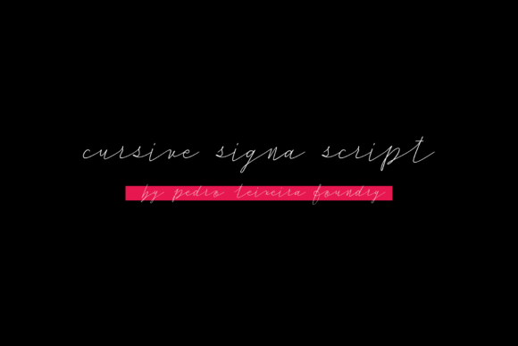Cursive Signa Script: A Premium Script Handwritten Font for Digital Design