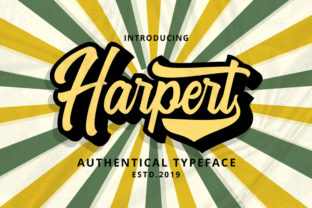 Harpert Script Handwritten Font for Makers