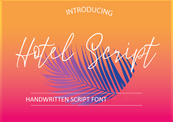 Hotel Script Font for Elegant Branding & Wedding Designs