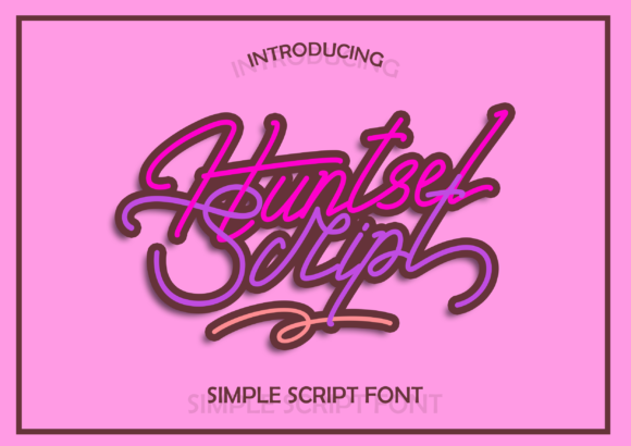 Huntsel Script: A Timeless Handwritten Font for Small Business Branding