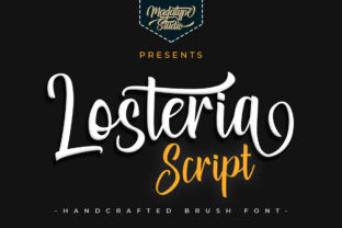 Losteria Script: A Handmade Brush Font for Editorial Romance
