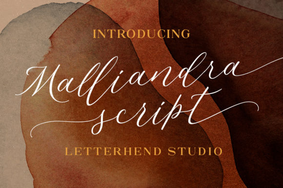 Malliandra Script: A Romantic Handwritten Font for Thoughtful Design
