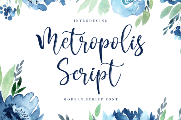 Metropolis Script: A Cute and Modern Handwritten Font for Elegant Editorial Design