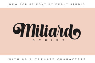 Milliard Script: A Premium Script Handwritten Font for Digital Branding