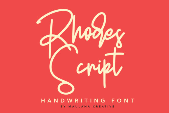 Rhodes Script: A Flowing Handwritten Font for Brand Elegance