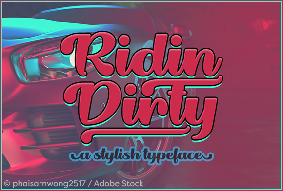 Ridin Dirty Font for Bold Branding