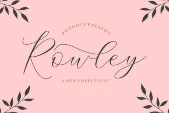 Rowley Script Font for Handmade Invitations & Branding
