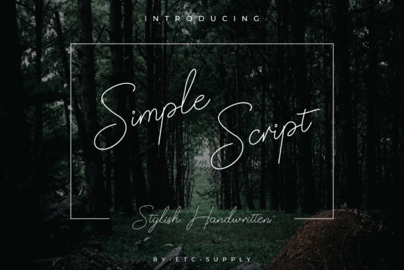 Simple Script: A Premium Script Handwritten Font for Digital Design