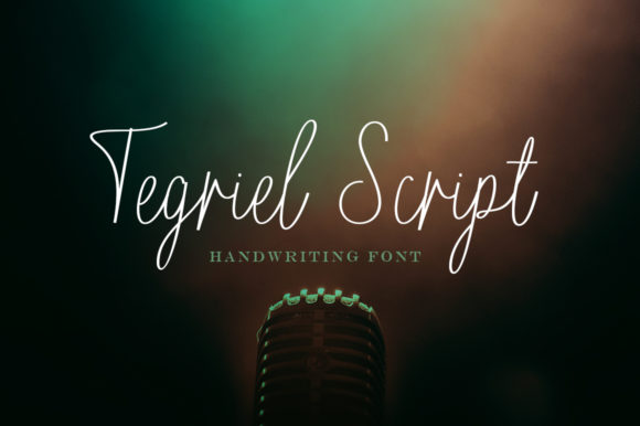 Tegriel Script: A Delicate Handwritten Font for Editorial Elegance