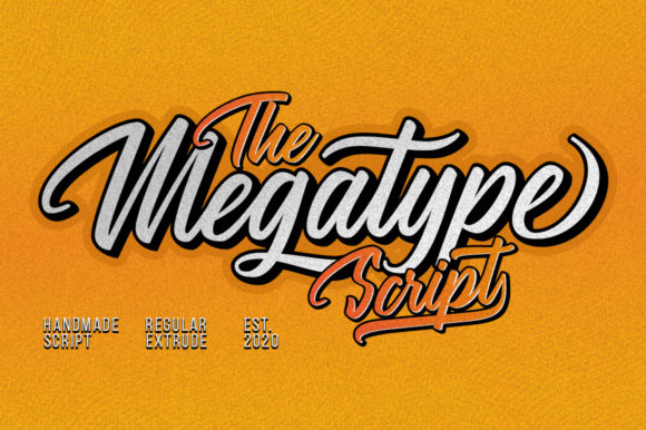 The Megatype Script Font for Handmade Creators