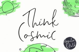 Think Cosmic Font for Creative Design