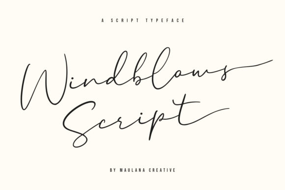 Windblows Script: A Timeless Script Handwritten Font for Small Business Branding