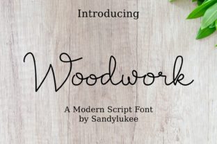Woodwork Font: Artisan Style for Creative Makers