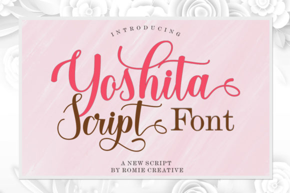 Yoshita Script: A Playful Romantic Script Font for Handmade Creators
